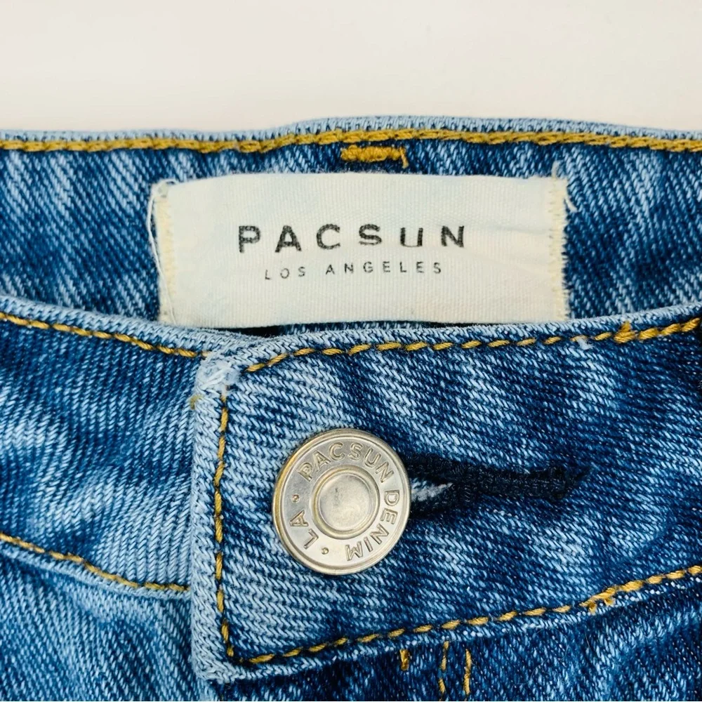 Pacsun jean shorts High rise shorts 100% cotton medium wash women size 24